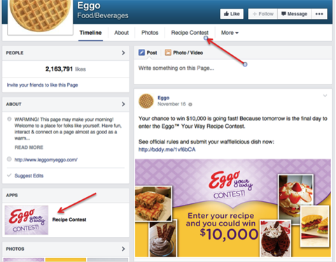 διαγωνισμός eggo facebook