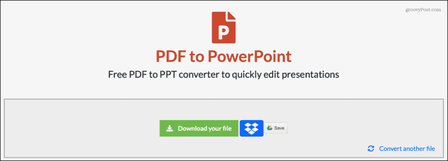 Το EasyPDF μετέτρεψε PDF σε PowerPoint