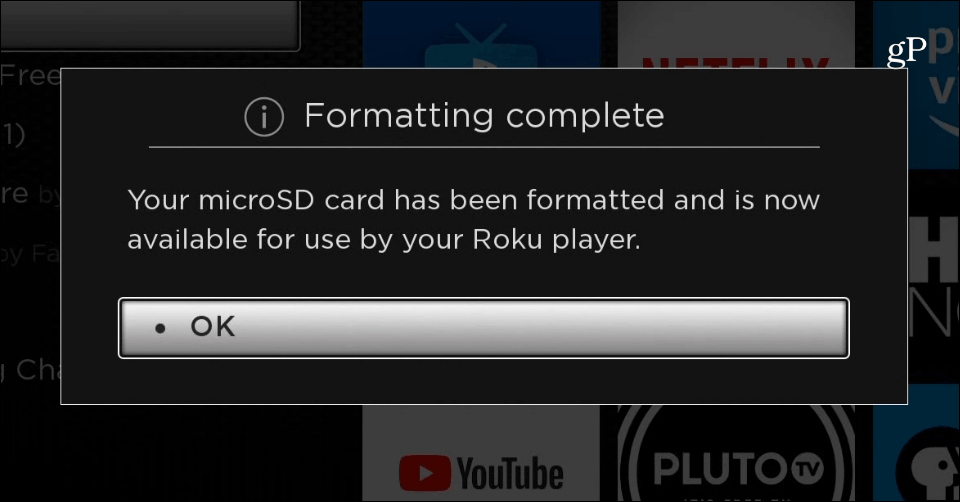 Μορφή κάρτας microSD Roku Ultra Complete