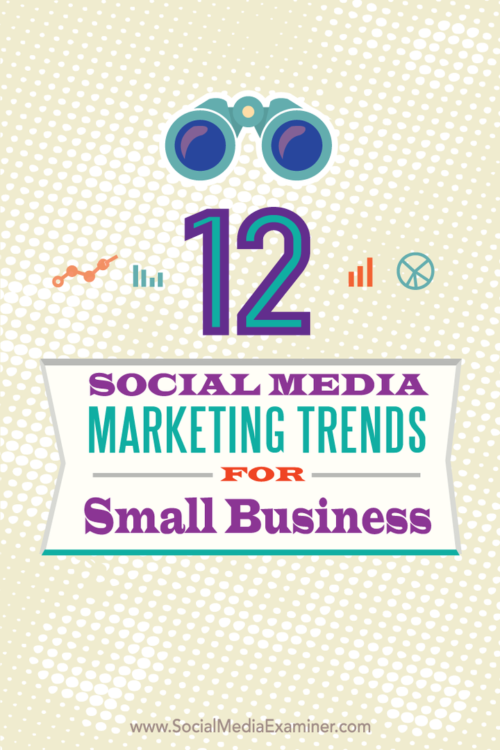 δώδεκα τάσεις μάρκετινγκ κοινωνικών μέσων για μικρές επιχειρήσεις