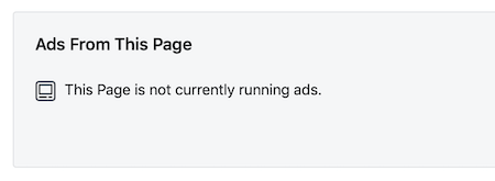 «Αυτή η σελίδα δεν τρέχει αυτήν τη στιγμή κανένα μήνυμα» για τη σελίδα Facebook