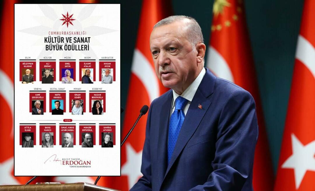 Ο Πρόεδρος Ερντογάν μοιράστηκε τους νικητές του «Μεγάλου Βραβείου Προεδρίας Πολιτισμού και Τεχνών 2023»