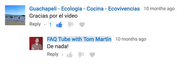 Απαντήστε στα σχόλια του YouTube στη γλώσσα του σχολιαστή.