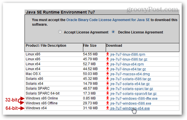 Java Zero Day Exploit Fixed στη μη αυτόματη ενημέρωση έκδοση 1.7.0_07