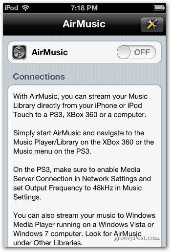 Διακόπτης AirMusic