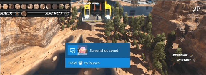 Σύλληψη Screenshot Xbox One
