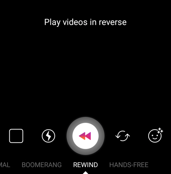 Προσθέστε ένα βίντεο που αναπαράγεται αντίστροφα, με το Rewind.