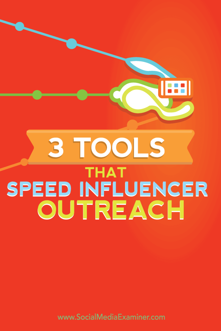 3 Εργαλεία που επιταχύνουν την προσέγγιση του Influencer: Social Media Examiner