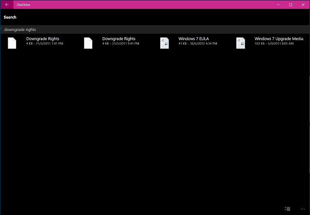 Παράθυρα εφαρμογής OneDrive 10 6
