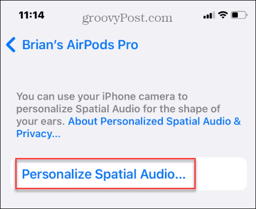 Χρησιμοποιήστε τον χωρικό ήχο στα Apple AirPods