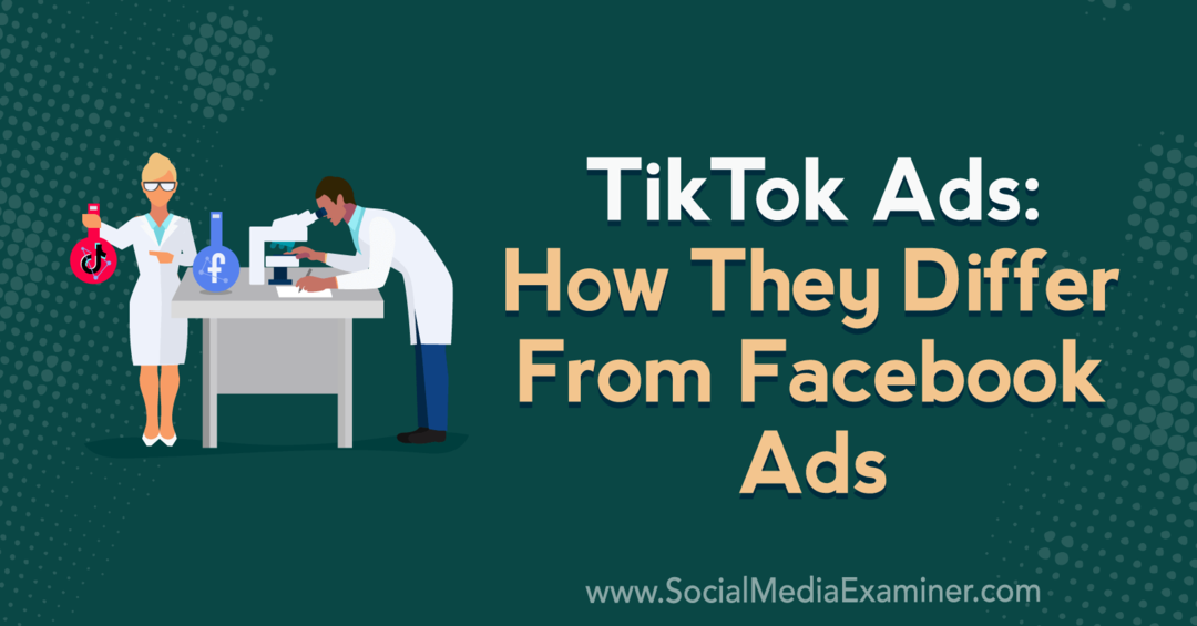 Διαφημίσεις TikTok: Πώς διαφέρουν από τις διαφημίσεις στο Facebook με πληροφορίες από τον Caleb Roberts στο Social Media Marketing Podcast.