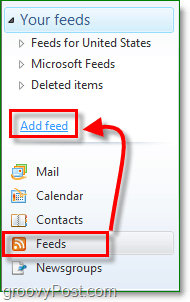 προσθέστε μια ροή RSS στα Windows Live Mail