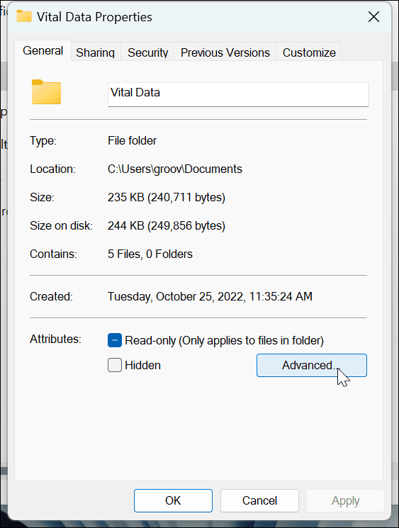 Κρυπτογράφηση αρχείων και φακέλων στα Windows 11