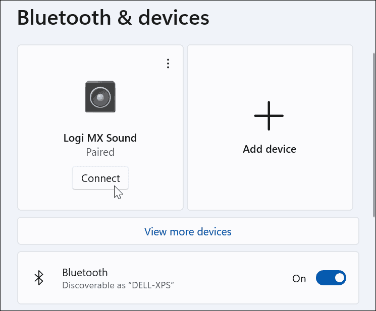 Συνδέστε τη συσκευή Bluetooth