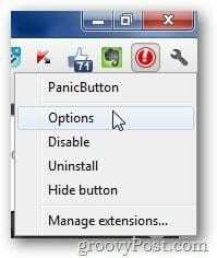 Επιλογές Panicbutton