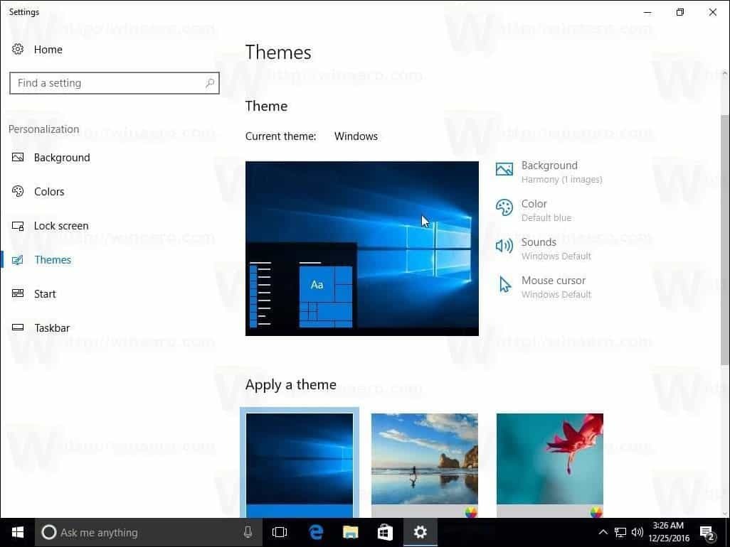 Θέματα ενημερώσεων δημιουργών των Windows 10 δημιουργών 1703