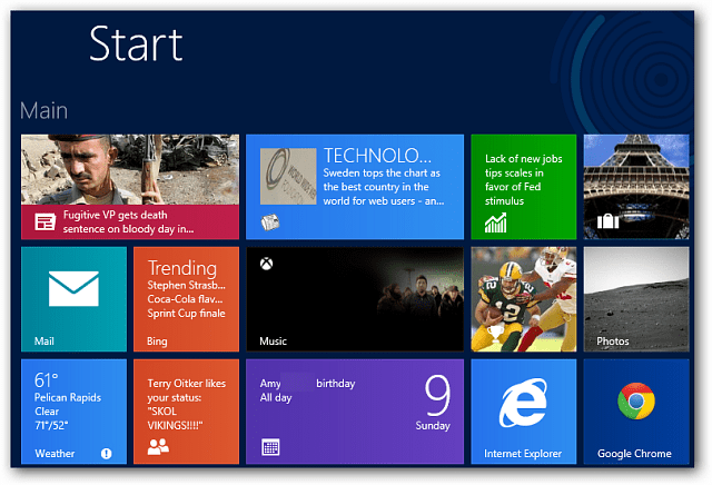 Τα Windows 8 Tiles Live