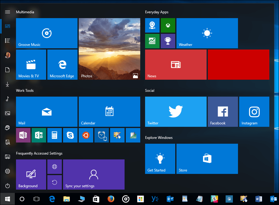 Windows 10 Συμβουλή: Τρόπος απόκρυψης της στήλης "Όλες οι εφαρμογές" στο μενού "Έναρξη" (Ενημέρωση δημιουργών των Windows 10)