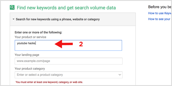 Αναζήτηση λέξεων-κλειδιών Google για νέες λέξεις-κλειδιά