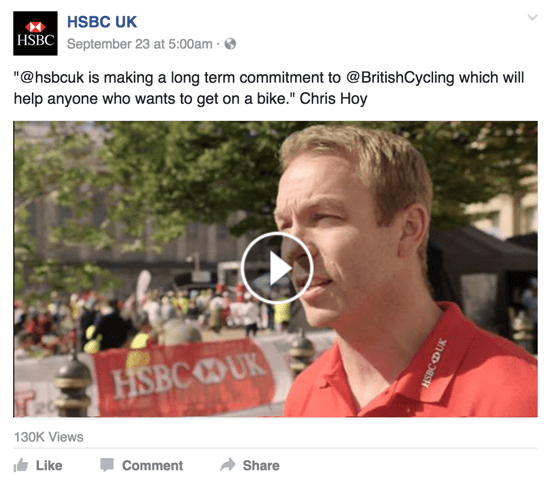 βίντεο facebook hsbc