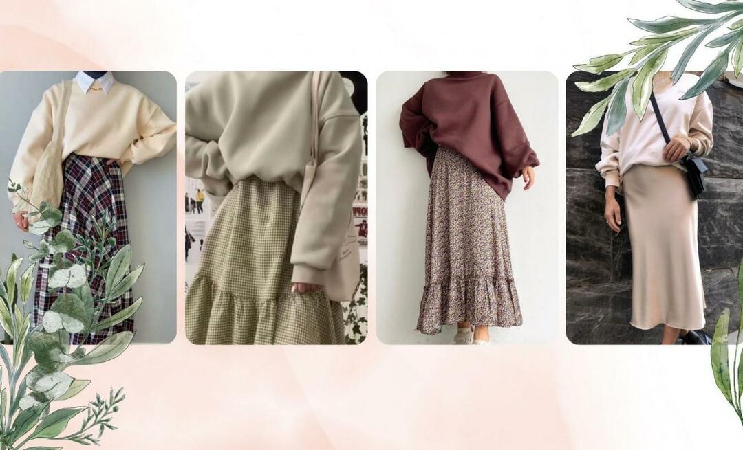 Πώς να συνδυάσετε ένα φούτερ με μια φούστα; Συνδυασμοί φούστα-φούτερ Pinterest 2023