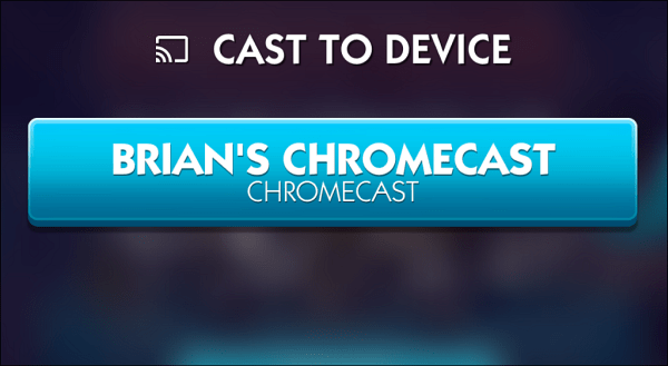 Επιλέξτε Chromecast