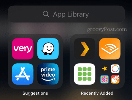 βιβλιοθήκη εφαρμογών iphone