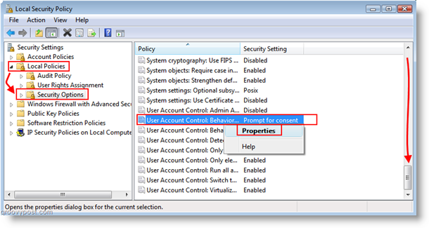 Ορισμός λογαριασμού λογαριασμού χρήστη για έλεγχο λογαριασμού χρήστη (UAC) Windows Vista