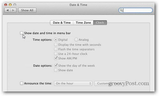 Mac OS X: Προσθέστε ένα βασικό ημερολόγιο στη γραμμή μενού