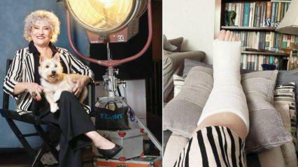 Η Ayşenil Şamlıoğlu, Peride του διευθυντή μου Ara, έσπασε το πόδι της στο σετ!