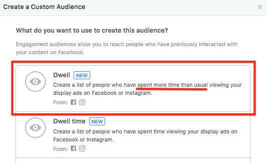  Το Facebook σας επιτρέπει πλέον να στοχεύετε άτομα που πέρασαν περισσότερο χρόνο από ό, τι συνήθως βλέποντας τις διαφημίσεις σας.