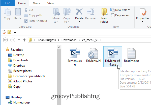 Προσθήκη στοιχείων στο μενού δεξιών κειμένου των Windows με το Easy Way