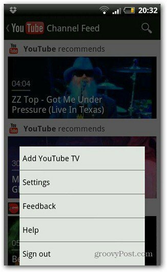 youtube Android ρυθμίσεις νέας έκδοσης