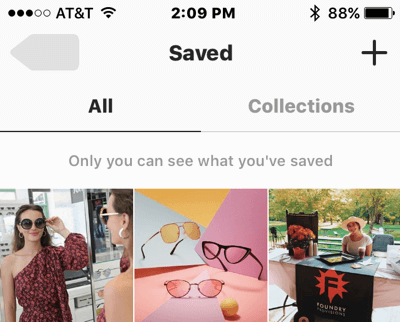 Εάν αποθηκεύσετε μια ανάρτηση Instagram χωρίς να την προσθέσετε σε μια συλλογή, θα βρείτε την ανάρτηση στην καρτέλα Όλα των αποθηκευμένων αναρτήσεών σας.