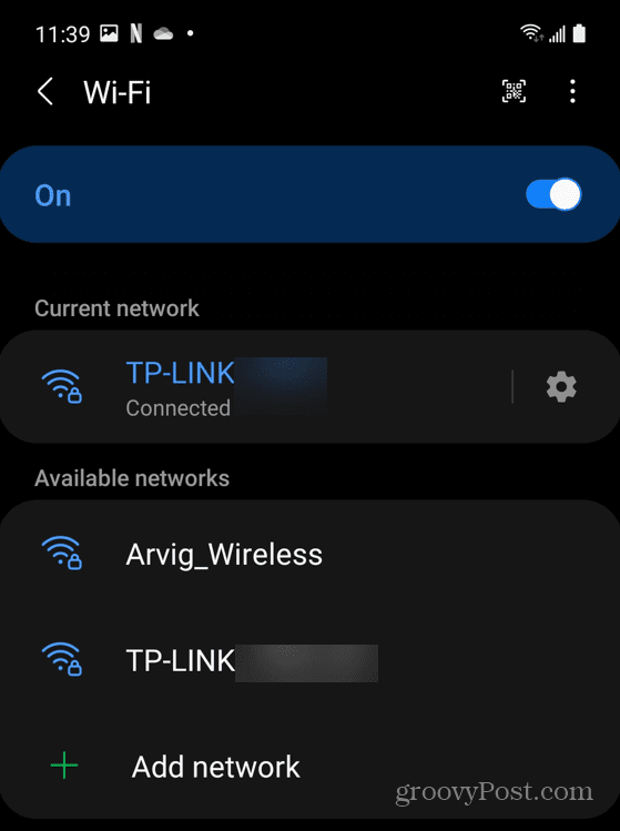 Συνδεσιμότητα δικτύου Wi-Fi