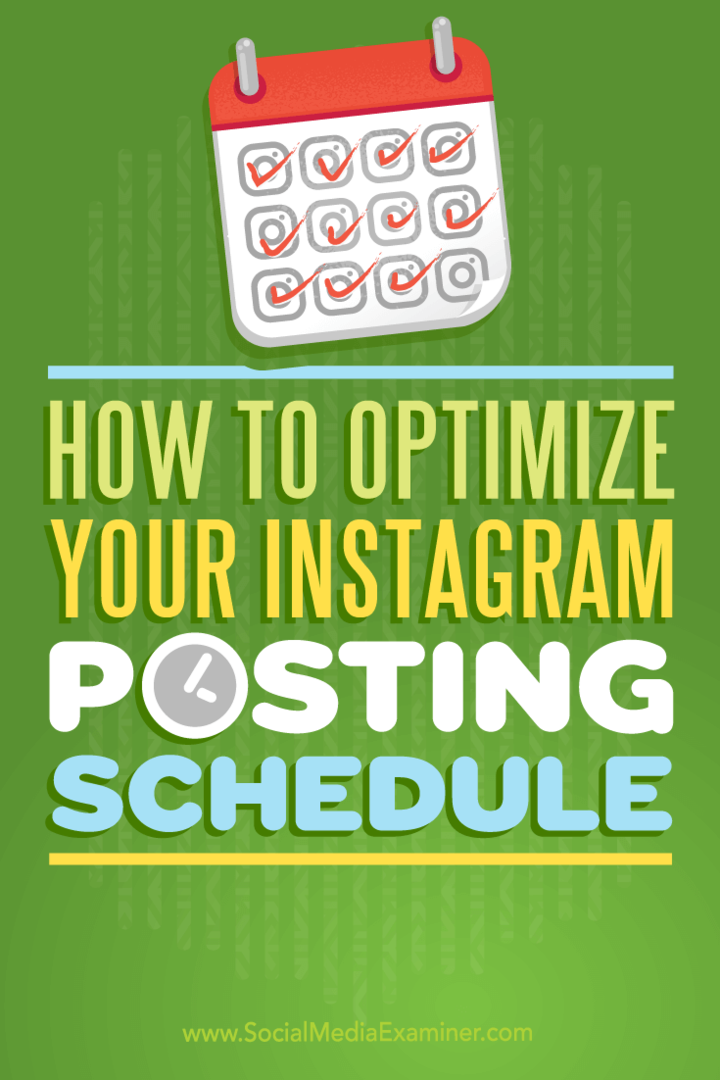 Συμβουλές για το πώς να μεγιστοποιήσετε την αφοσίωση στο Instagram με ένα βελτιστοποιημένο πρόγραμμα δημοσίευσης.