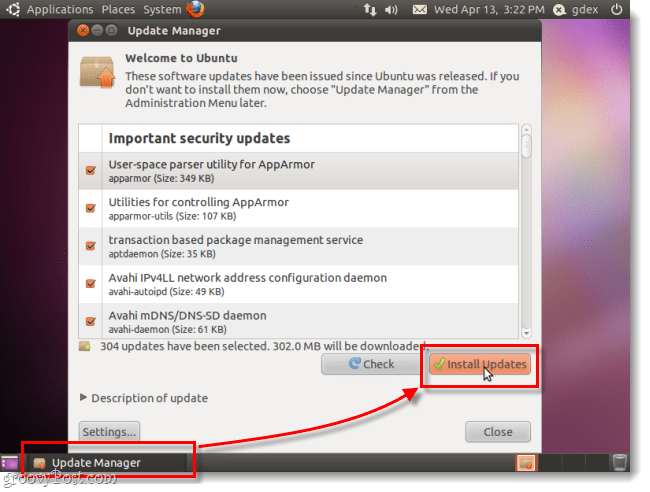εγκαταστήστε τις ενημερώσεις ασφαλείας του ubuntu