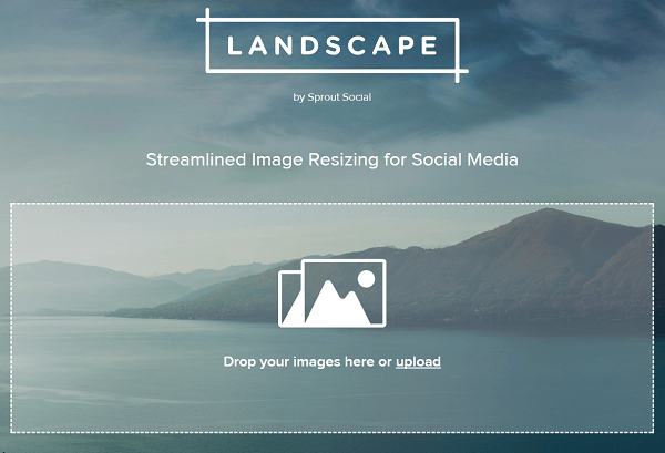 Περικοπή και αλλαγή μεγέθους εικόνων με το Landscape by Sprout Social.