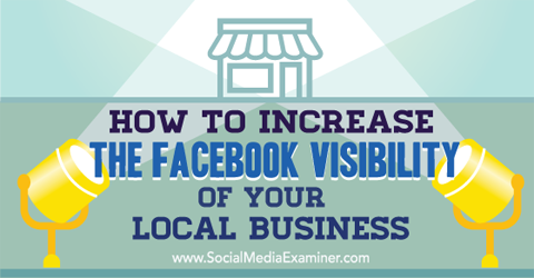 δημιουργία ορατότητας στο facebook για τοπικές επιχειρήσεις