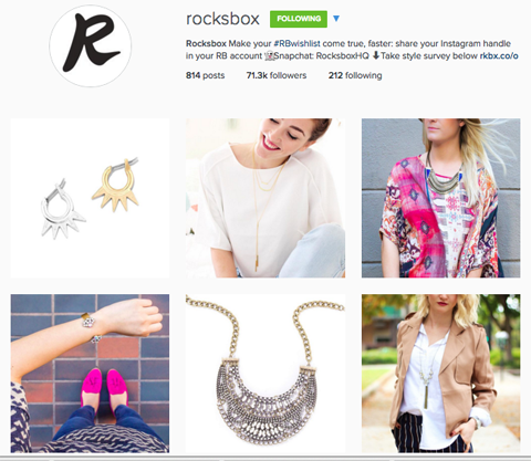 προφίλ instagram του rockbox