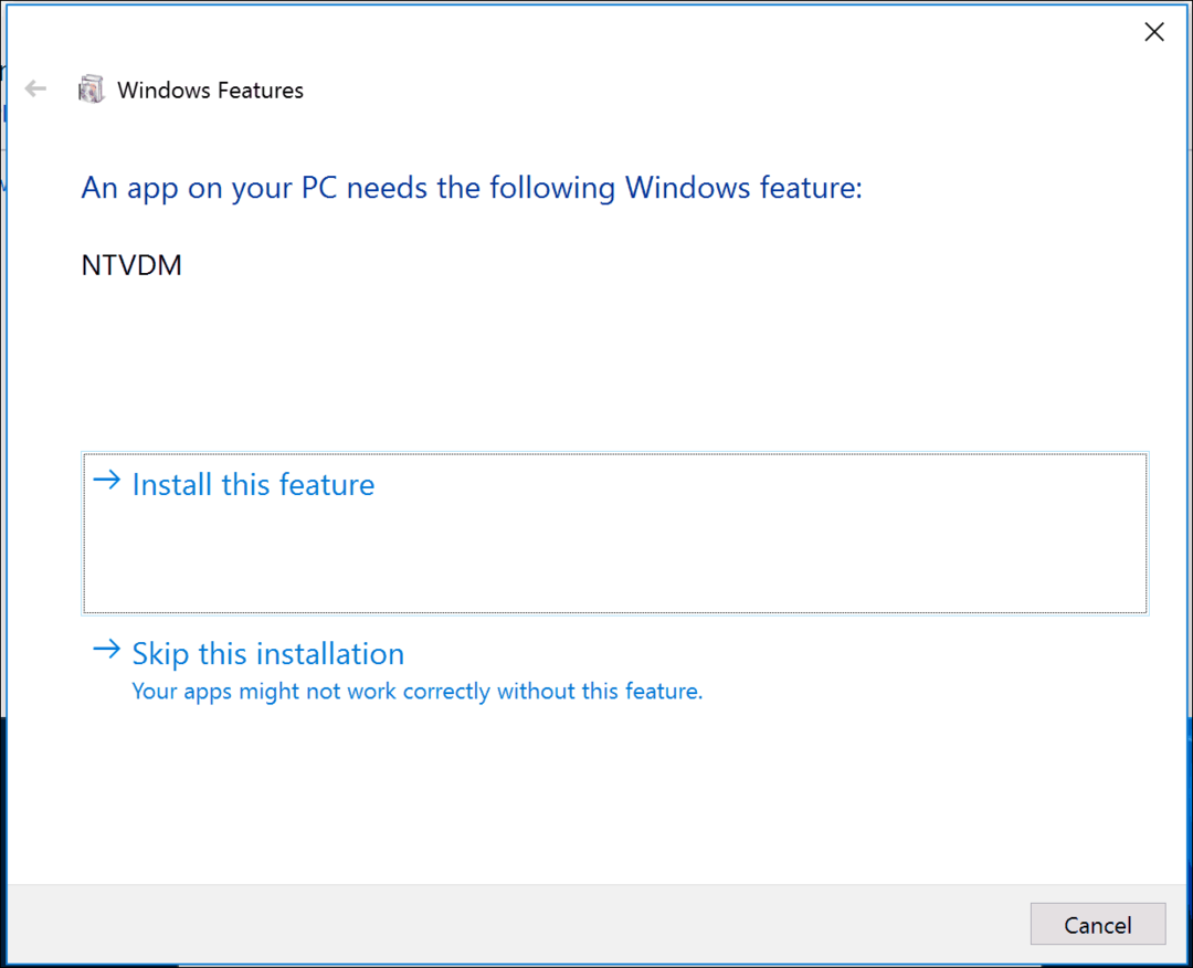 Πώς να ενεργοποιήσετε την υποστήριξη εφαρμογών 16 bit στα Windows 10
