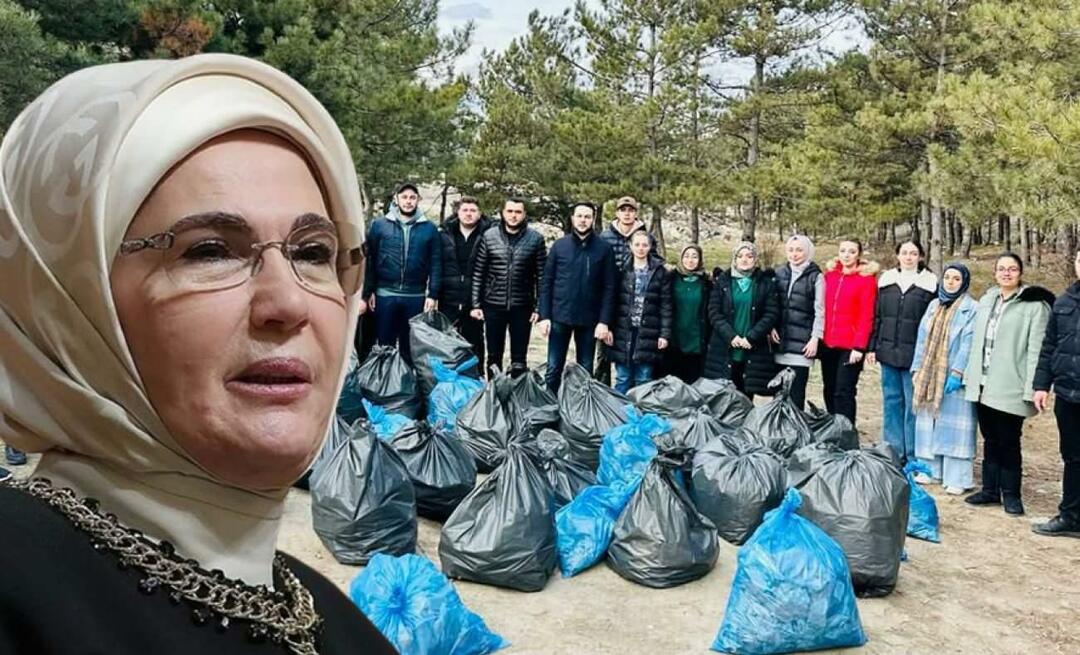 Χαιρετισμούς από την Emine Erdoğan στους φυσιολάτρες νέους