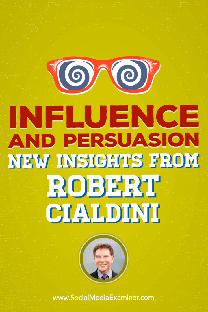 Επιρροή και πειθώ: Νέες ιδέες από τον Robert Cialdini: εξεταστής κοινωνικών μέσων