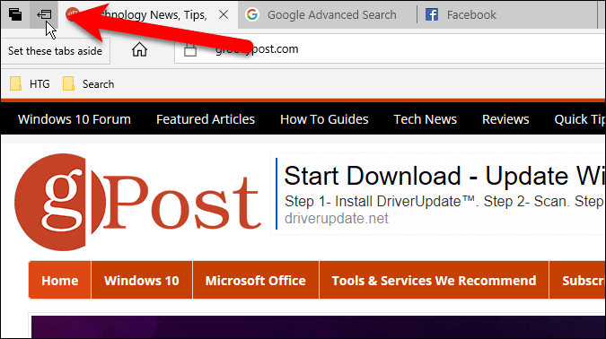 Τρόπος ορισμού καρτελών για αργότερα στο Microsoft Edge χρησιμοποιώντας ομάδες καρτελών