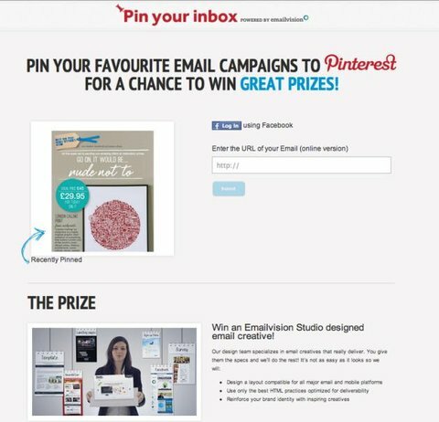 Διαγωνισμός pinterest emailvisions