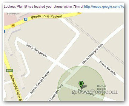 plan b τοποθεσία smartphone κύρια