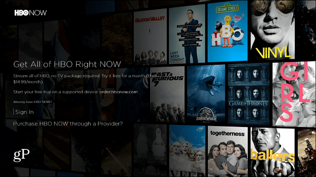 HBO τώρα εφαρμογή Xbox