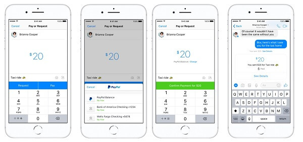 Το Facebook Messenger και το PayPal ενσωματώνουν peer-to-peer πληρωμές εντός εφαρμογής στις ΗΠΑ