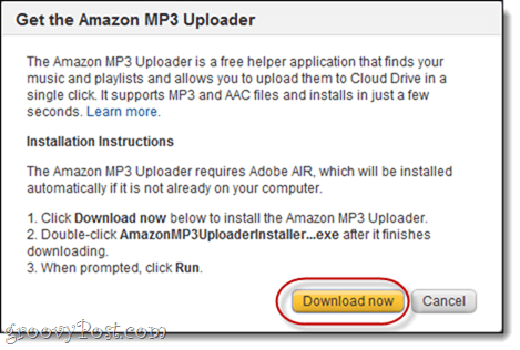 Amazon MP3 Μεταφόρτωση