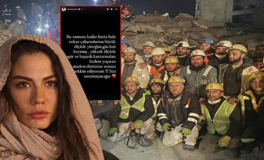 Η Demet Özdemir ευχαρίστησε τους εργαζόμενους στο ορυχείο που εργάστηκαν για τον σεισμό! «Δεν θα σε ξεχάσουμε»